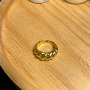 Madewell Croissant Dome Gold Ring